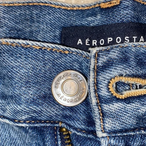 Aeropostale Mom Distressed Denim Shorts Size 0 - Picture 6 of 6